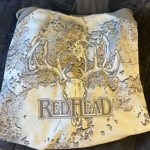 Red Head White Camo Hoodie, Large
